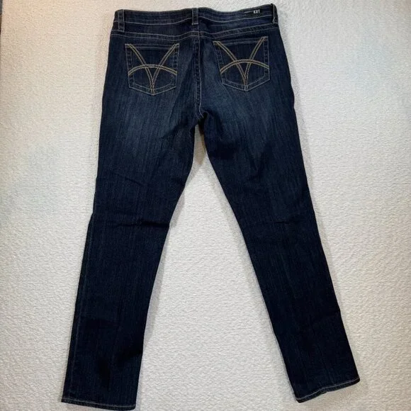 KUT From The Kloth Women's Stevie Straight Leg, Blue size 14 - Picture 8 of 11